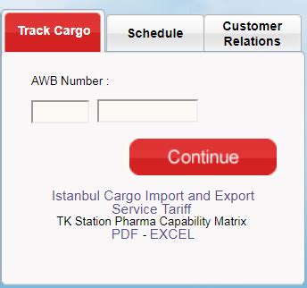 turkish airlines tracking cargo